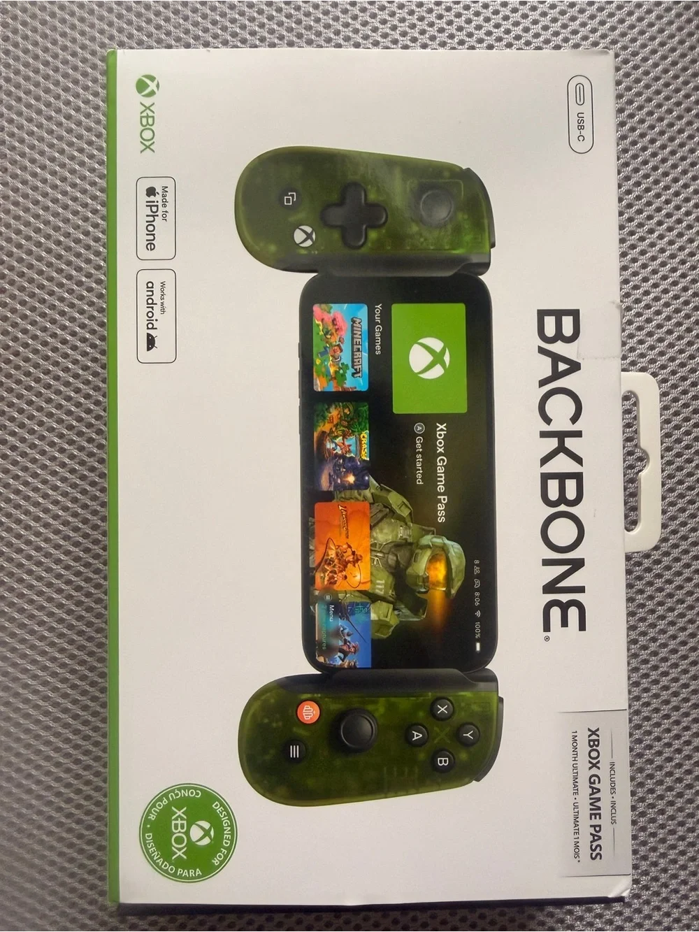 Backbone One Mobile Gaming Controller in Translucent Green